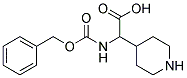 {[(benzyloxy)carbonyl]amino}(piperidin-4-yl)acetic acid Struktur