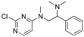 N2-(2-chloropyrimidin-4-yl)-N1,N1,N2-trimethyl-1-phenylethane-1,2-diamine Struktur