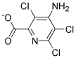 4-AMINO-3,5,6-TRICHLOROPYRIDINE-2-CARBOXYLATE Struktur