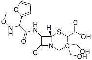 7-(2-[2-Furyl]-2-[syn-methoxyamino] acetamido)-3-hydroxymethyl-3-hydroxymethyl-3-cephem-4-carboxylic acid Struktur