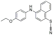 4-(P-ETHOXYANILINO)-1-NAPHTHYLTHIOCYANATE Struktur