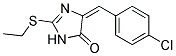 4-(4-CHLOROBENZYLIDENE)-2-ETHYLTHIO-2-IMIDAZOLIN-5-ONE Struktur