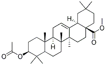 METHYL3B-ACETOXY-12-OLEANEN-28-OATE Struktur