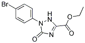 Ethyl1-(4-bromophenyl)-2,5-dihydro-5-oxo-1H-1,2,4-triazole-3-carboxylate Struktur