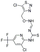 N-((((5-Chloro-1,2,3-thiadiazol-4-yl)methoxy)amino)methylene)-N'-(3-chloro-5-(trifluoromethyl)-2-pyridinyl)thiourea Struktur