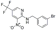 (3-Bromo-benzyl)-(3-nitro-5-trifluoromethyl-pyridin-2-yl)-amine Struktur