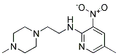 (5-Methyl-3-nitro-pyridin-2-yl)-[2-(4-methyl-piperazin-1-yl)-ethyl]-amine Struktur