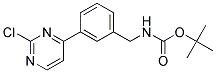 [3-(2-Chloro-pyrimidin-4-yl)-benzyl]-carbamic acid tert-butyl ester Struktur