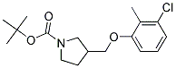 3-(3-Chloro-2-methyl-phenoxymethyl)-pyrrolidine-1-carboxylic acid tert-butyl ester Struktur