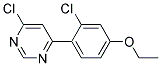 4-Chloro-6-(2-chloro-4-ethoxy-phenyl)-pyrimidine Struktur