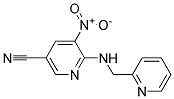 5-Nitro-6-[(pyridin-2-ylmethyl)-amino]-nicotinonitrile Struktur