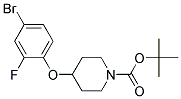 4-(4-Bromo-2-fluoro-phenoxy)-piperidine-1-carboxylic acid tert-butyl ester Struktur