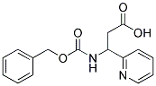 3-{[(benzyloxy)carbonyl]amino}-3-pyridin-2-ylpropanoic acid Struktur