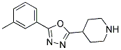 4-[5-(3-methylphenyl)-1,3,4-oxadiazol-2-yl]piperidine Struktur