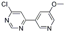 4-Chloro-6-(5-methoxy-pyridin-3-yl)-pyrimidine Struktur