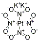 Potassium tetranitroplatinate Struktur