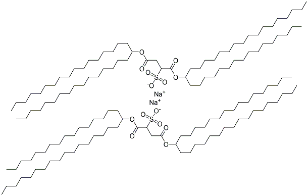 Sulfosuccinic acid, di-(n-hexadecyl/n-octadecyl) ester, disodium salt Struktur