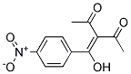 3-(A-HYDROXY-4-NITROBENZYLIDENE)-2,4-PENTANEDIONE Struktur