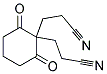 3,3'-(2,6-DIOXOCYCLOHEXYLIDENE)DIPROPIONITRILE Struktur