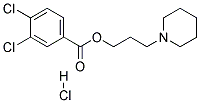 3-PIPERIDINOPROPYL3,4-DICHLOROBENZOATEHYDROCHLORIDE Struktur