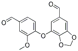 5-(4-FORMYL-2-METHOXYPHENOXY)PIPERONYLALDEHYDE Struktur