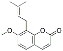 7-METHOXY-8-(3-METHYL-2-BUTENYL)-2-CHROMENONE Struktur