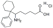 6-AMINO-6-(1-PHENYLCYCLOHEXYL)HEXANOICACIDHYDROCHLORIDE Struktur