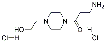 3-Amino-1-[4-(2-hydroxy-ethyl)-piperazin-1-yl]-propan-1-onedihydrochloride Struktur