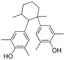 4-[1-(4-Hydroxy-3,5-dimethylphenyl)-1,3-dimethylcyclohexyl]-2,6-dimethylphenol Struktur