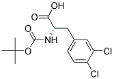 (2S)-2-[(tert-butoxycarbonyl)amino]-3-(3,4-dichlorophenyl)propanoic acid Struktur