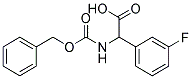 {[(benzyloxy)carbonyl]amino}(3-fluorophenyl)acetic acid Struktur