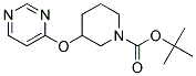 3-(Pyrimidin-4-yloxy)-piperidine-1-carboxylic acid tert-butyl ester Struktur