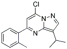 7-chloro-3-(1-methylethyl)-5-(2-methylphenyl)pyrazolo[1,5-a]pyrimidine Struktur