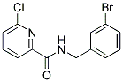 6-Chloro-pyridine-2-carboxylic acid 3-bromo-benzylamide Struktur