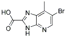 6-bromo-7-methyl-3H-imidazo[4,5-b]pyridine-2-carboxylic acid Struktur