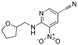 5-Nitro-6-[(tetrahydro-furan-2-ylmethyl)-amino]-nicotinonitrile Struktur