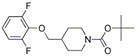 4-(2,6-Difluoro-phenoxymethyl)-piperidine-1-carboxylic acid tert-butyl ester Structure