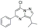 7-chloro-3-(1-methylethyl)-5-phenylpyrazolo[1,5-a]pyrimidine Struktur