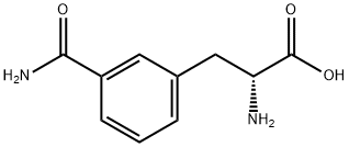 (2R)-2-amino-3-(3-carbamoylphenyl)propanoic acid Struktur