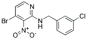 (4-Bromo-3-nitro-pyridin-2-yl)-(3-chloro-benzyl)-amine Struktur