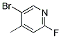 5-BROMO-2-FLUORO-4-PICOLINE Struktur