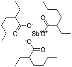 Antimony tri-(2-ethylhexanoate) Struktur