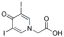 3,5-DIIODO-4-OXO-1,4-DIHYDRO-1-PYRIDINEACETICACID Struktur