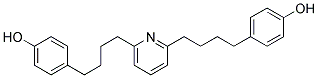 4,4'-(2,6-PYRIDINEDIYLBIS(TETRAMETHYLENE))DIPHENOL Struktur