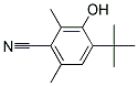 4-tert-butyl-3-hydroxyl-2,6-dimethylbenzonitrile Struktur