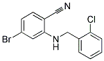 4-Bromo-2-(2-chloro-benzylamino)-benzonitrile Struktur