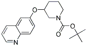 3-(Quinolin-6-yloxy)-piperidine-1-carboxylic acid tert-butyl ester Struktur