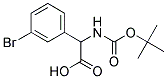 (3-bromophenyl)[(tert-butoxycarbonyl)amino]acetic acid Struktur