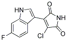 3-chloro-4-(6-fluoro-1H-indol-3-yl)-1H-pyrrole-2,5-dione Struktur