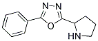 2-phenyl-5-pyrrolidin-2-yl-1,3,4-oxadiazole Struktur